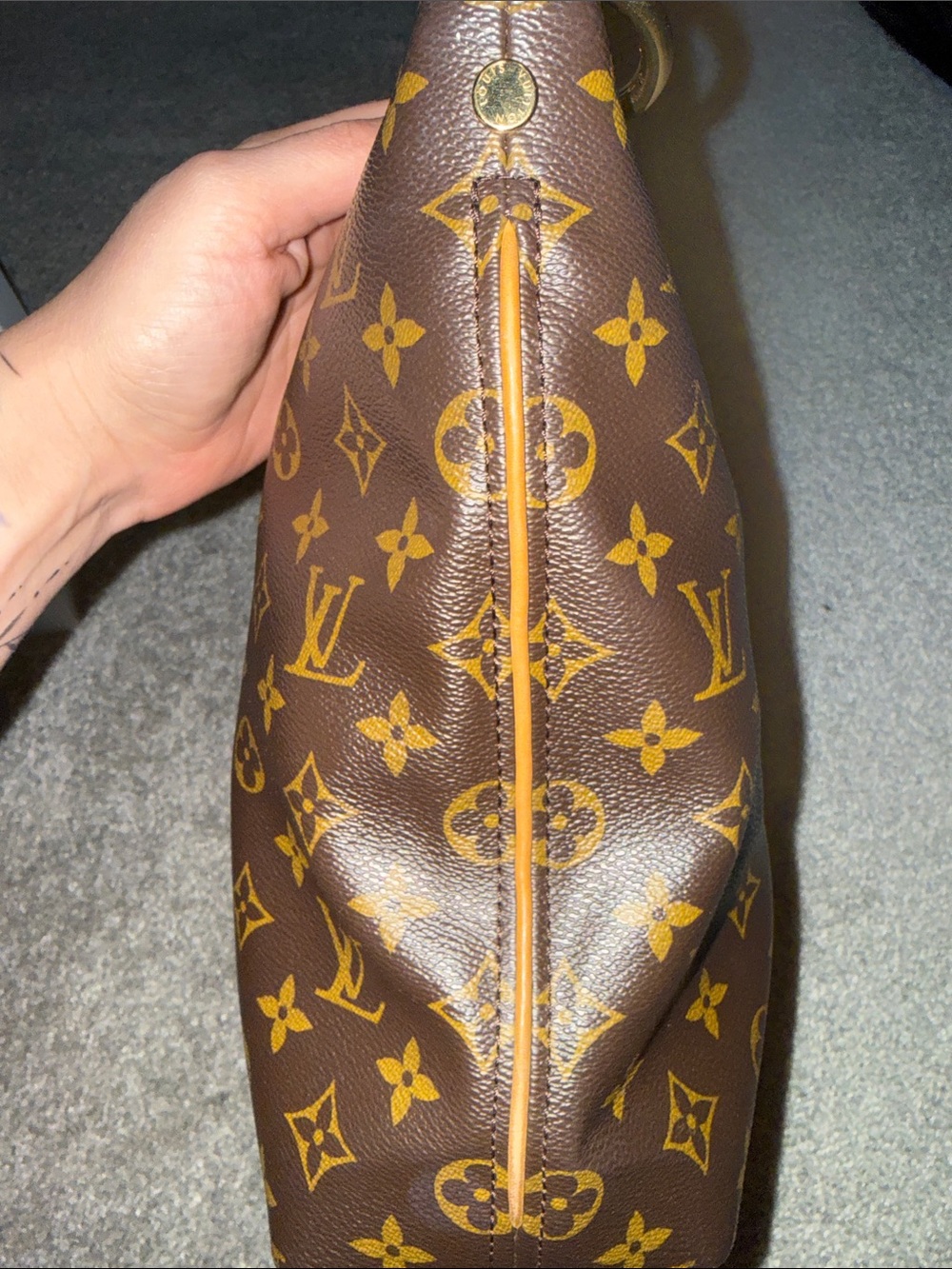 Louis Vuitton Sully PM Brown Monogram Hobo Bag with Gold Hardware - Picture 17 of 17